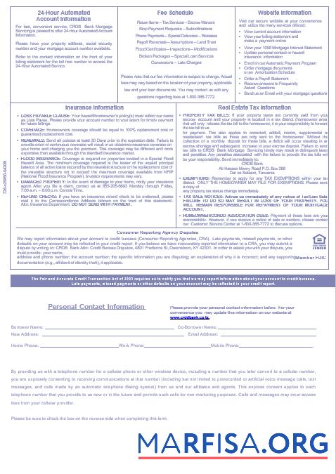 Printable Tanzania CRDB Bank mortgage statement in Word and PDF formats, 3 pages 3 sample